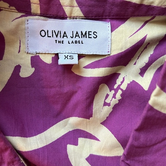 Olivia James The Label Purple Swirl Crop Top And Pant Set Size XS/S - Picture 10 of 15